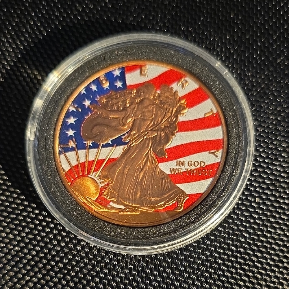 American Flag Design Coin